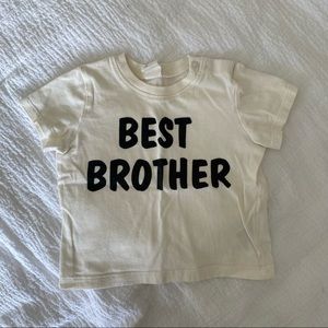 H&M | 4-6m best brother graphic t shirt